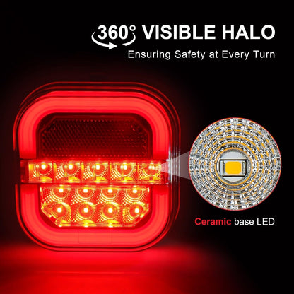 🔥HOT SALE 49% OFF🚨 Heavy-Duty LED Trailer Lights – Bright, Reliable & Road Ready