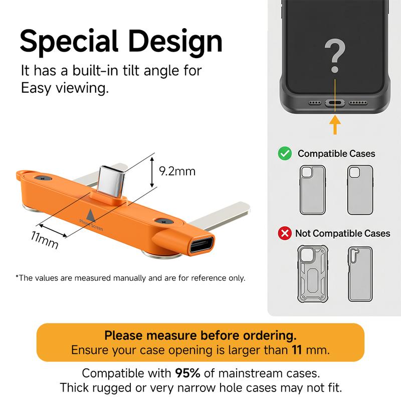 240W PD Fast Charging Type-C Adapter With Built-in Foldable Phone Stand Portable Zinc Alloy USB C Converter Travel Pocket Charger Gift For Men Women Holder Cellphone Smartphone