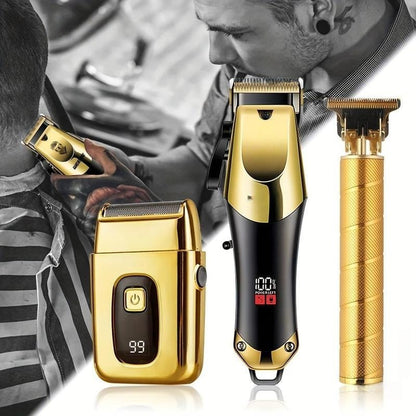 Mroace 3-Piece Professional Hair Clipper and Trimmer Kit for Men