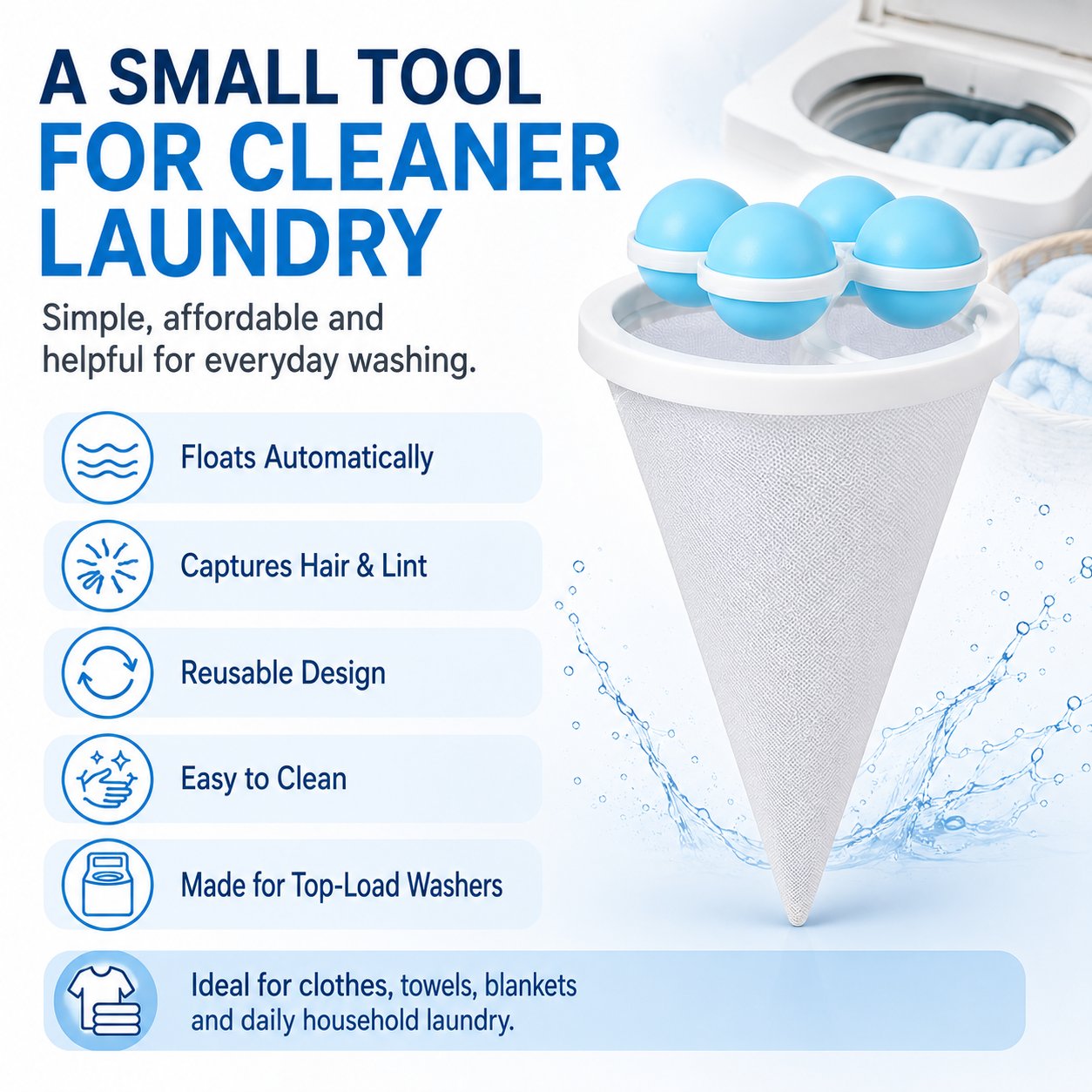 🔥Last Day 49% OFF  👚Floating Lint & Hair Catcher（3pcs）