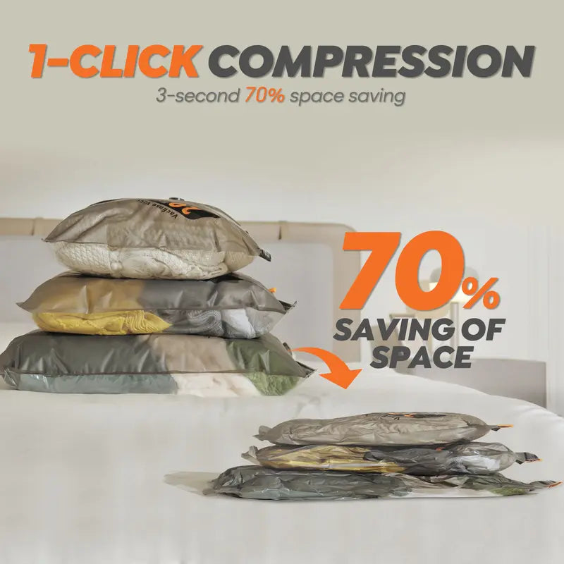 🔥Hot Sale 49% off✈️🔋 Vacuum Packing Pump Storage Bags Set
