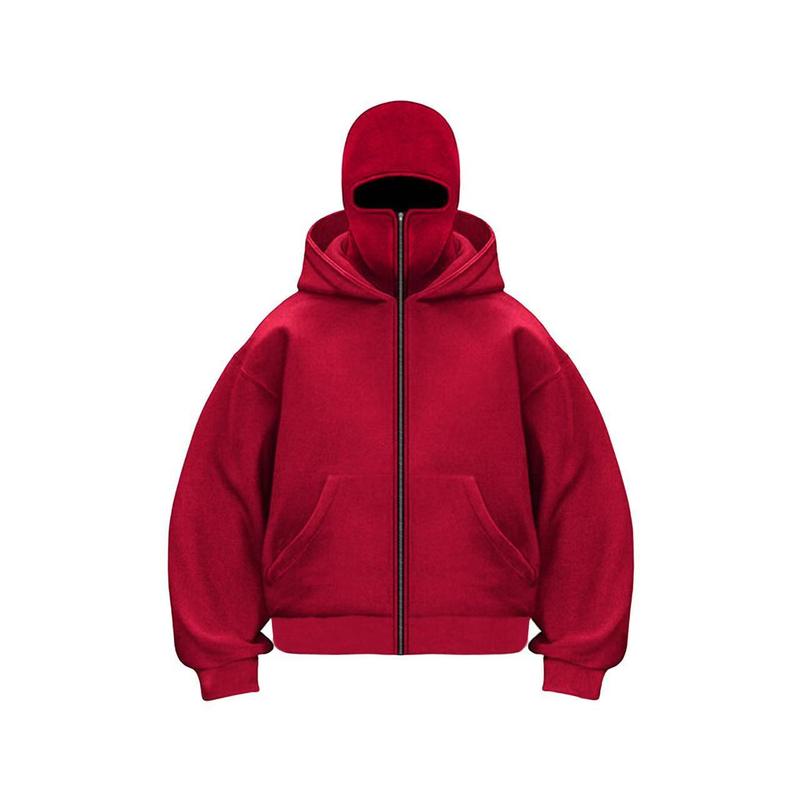 ❄️Men’s Balaclava Zip Hoodie for Winter Sports Streetwear and Cold Weather Training