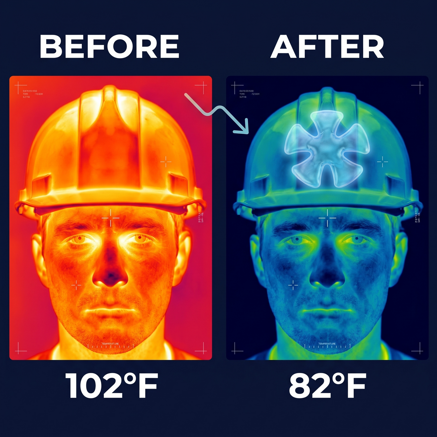 ❄️⛑️Ice Pack for Hard Hat,Cooling Pads for Cap,Cooling Pack
