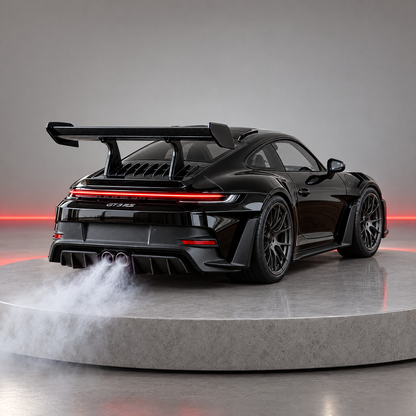 🏎️💨 Track-Inspired Sports Car Display Model – Exhaust Mist Effect Collector Decor