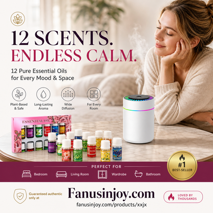 🔥40% Off！🎁🌺The fresh scent lifts your mood！🌷12-Pack Water Soluble Essential Oils Set