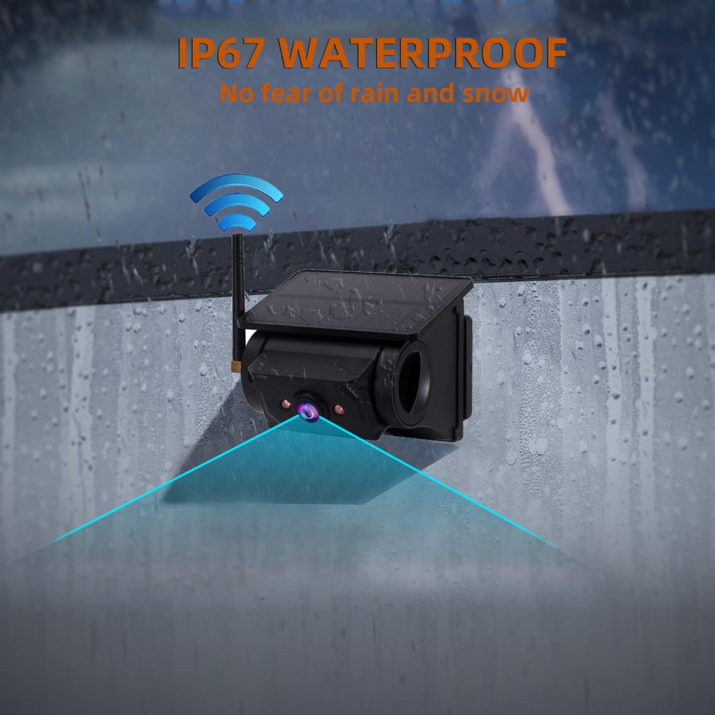 Magnetic Solar Wireless Backup Camera