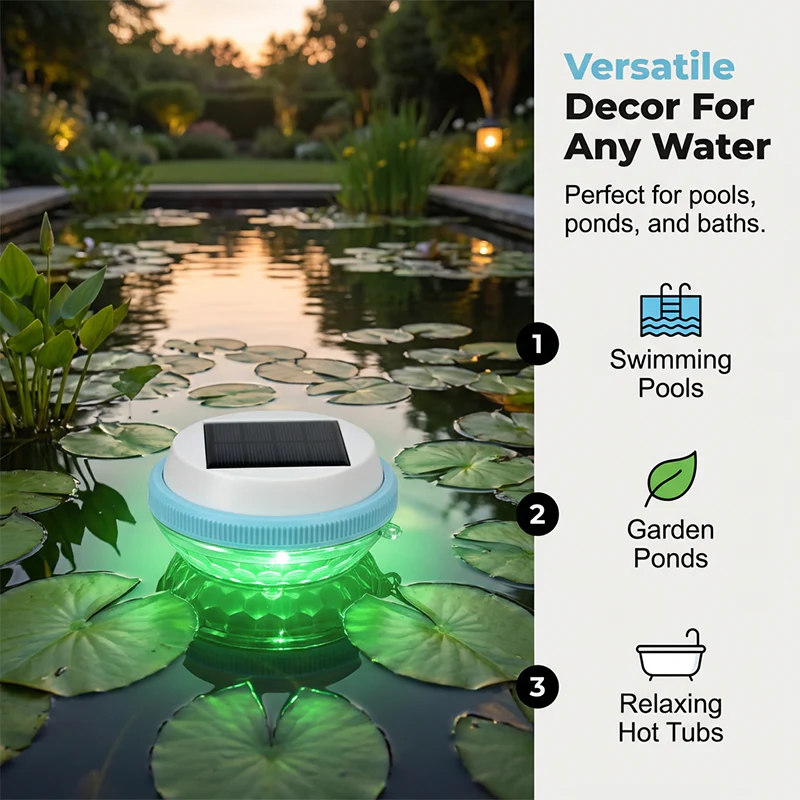 🔥Summer Sale 50% OFF🐟✨ Solar Floating Pool Light