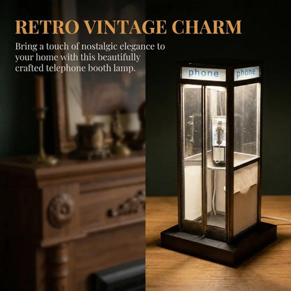 🔥Last Day 49% OFF - ☎️Retro Vintage Tall PhoneBooth Lamp