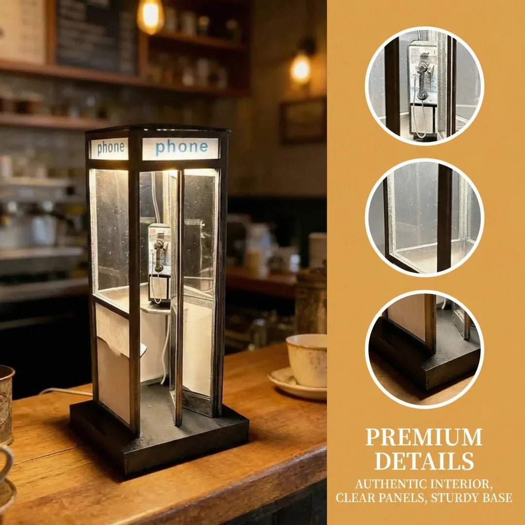 🔥Last Day 49% OFF - ☎️Retro Vintage Tall PhoneBooth Lamp