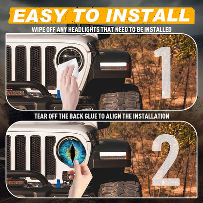 🚘SAVE 50% NOW💀 Beast Eyes Car Headlight Stickers 🚘