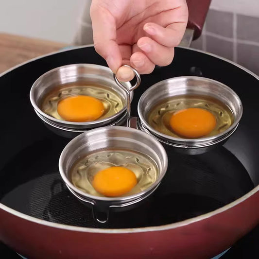 🍳Stainless Steel Egg Poacher & Steamer Pan for Perfect Breakfasts