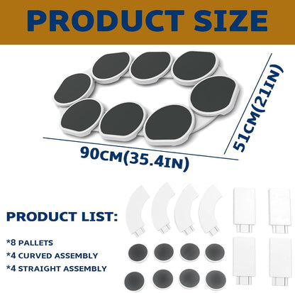 Dining Table Rotating Food Tray, Foldable Space Saving Dish for Outdoor Family Picnic