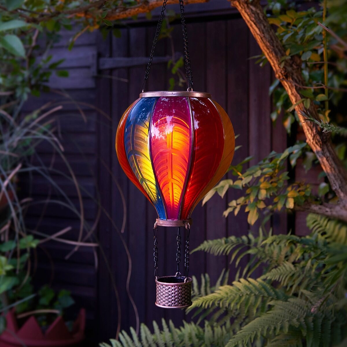 Solar Hanging Rainbow Balloon Lantern