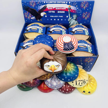 📦Limited Stock • Restock Takes Time⏰Patriotic Squishy – USA 250 Edition