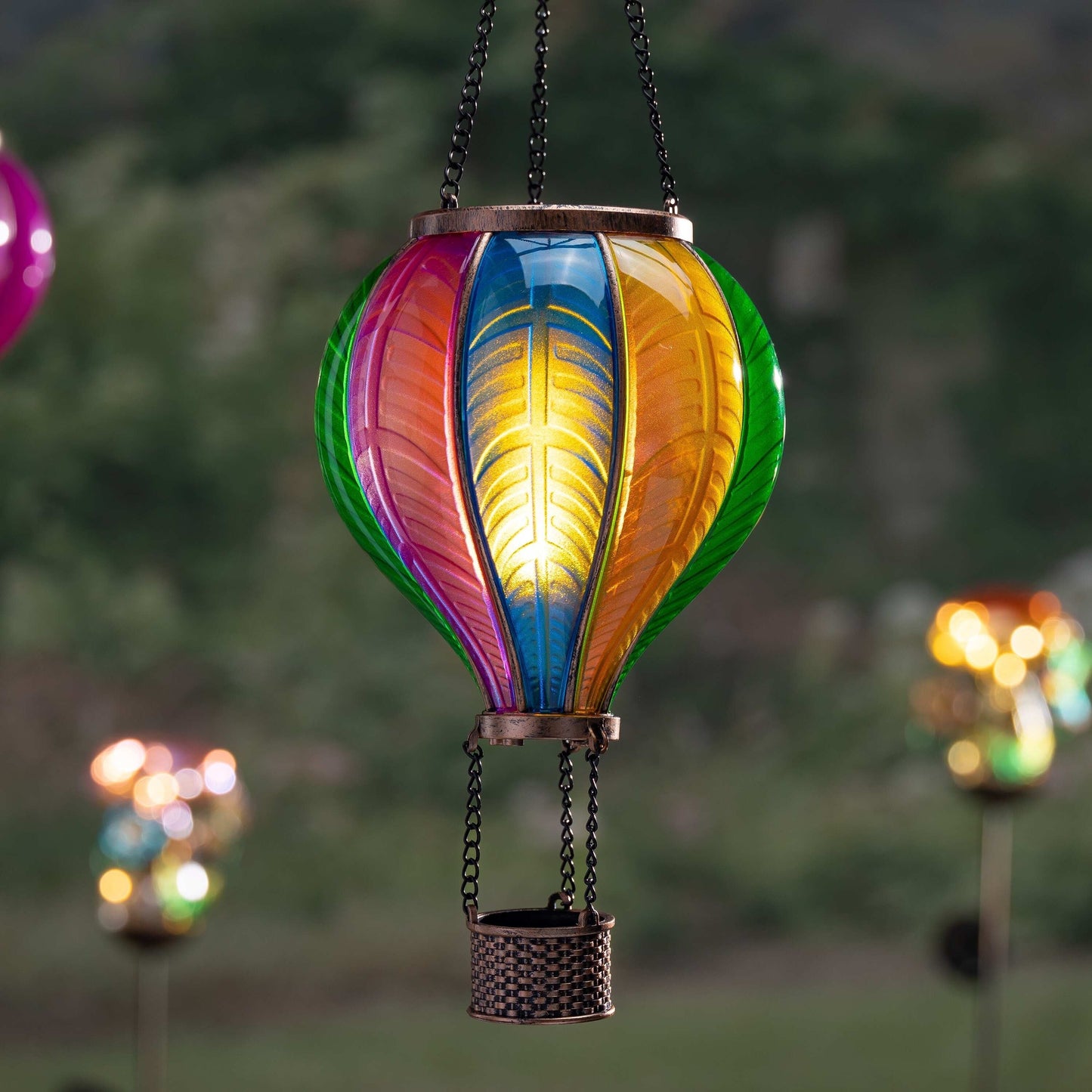 🎁 Free Shipping 🔥Solar Hanging Rainbow Balloon Lantern