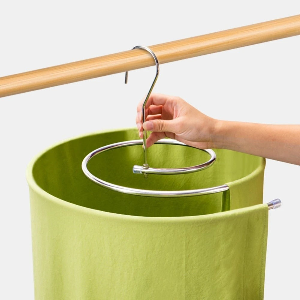 Rotating Spiral Drying Rack Metal Clothes Hanger for Home Laundry Area