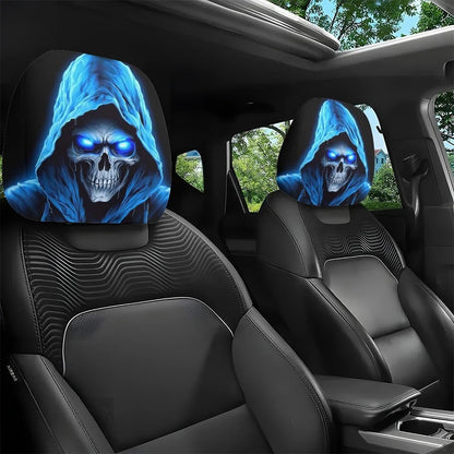 😆 Funny Cartoon Car Headrest Covers – 2PCS Universal Fit 🚗