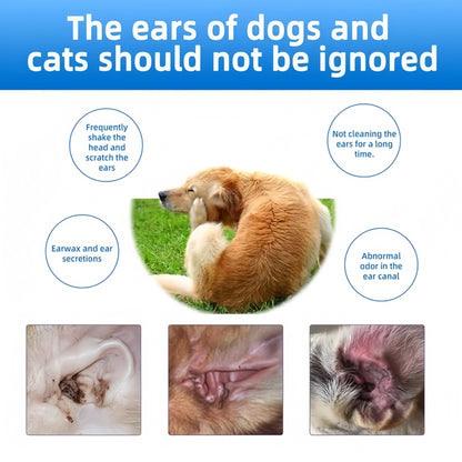 Gentle Pet Ear Wash | Odor-Free Cleaning for Dogs & Cats🌿