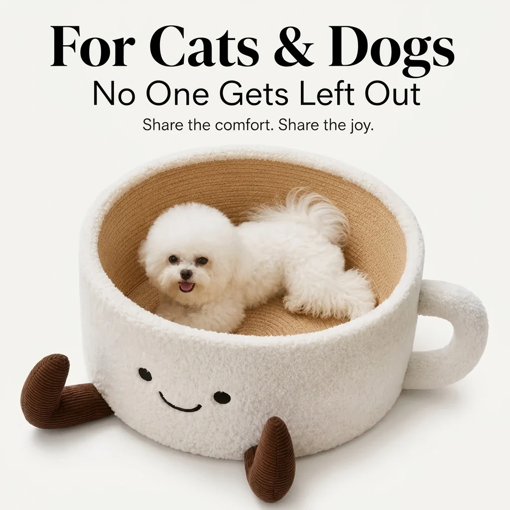 🐾Cute Coffee Mug Shaped Pet Bed For Dogs & Cats🐾
