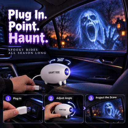 🎃 Halloween Window Projector 👻 16 Spooky Films USB Powered Holiday Decor