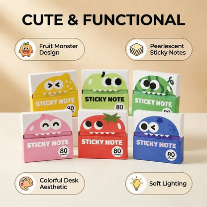 Cute Fruit Monster Notes