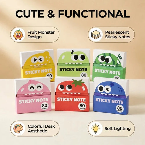 Cute Fruit Monster Notes