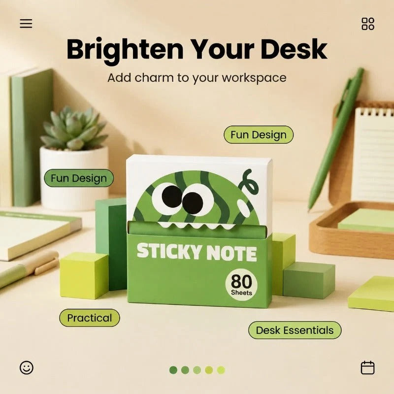 Cute Fruit Monster Notes