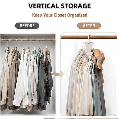 12-Hook Rotating Closet Organizer Hanger