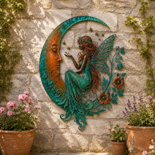 Last Day 50% OFF✨🌜️Crescent Moon Bee Wall Decor🐝