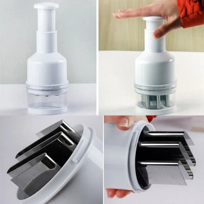 Manual Hand Held Slap Food Chopper Ginger Garlic Crusher Portable Kitchen Tool
