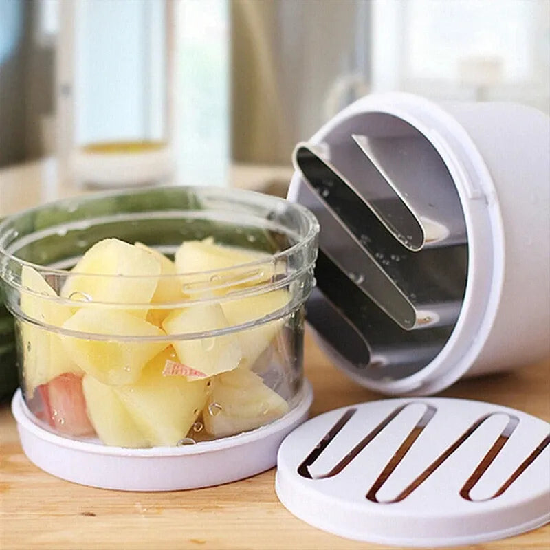Manual Hand Held Slap Food Chopper Ginger Garlic Crusher Portable Kitchen Tool