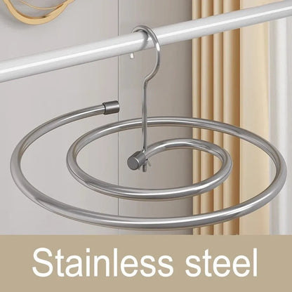 Rotating Spiral Drying Rack Metal Clothes Hanger for Home Laundry Area