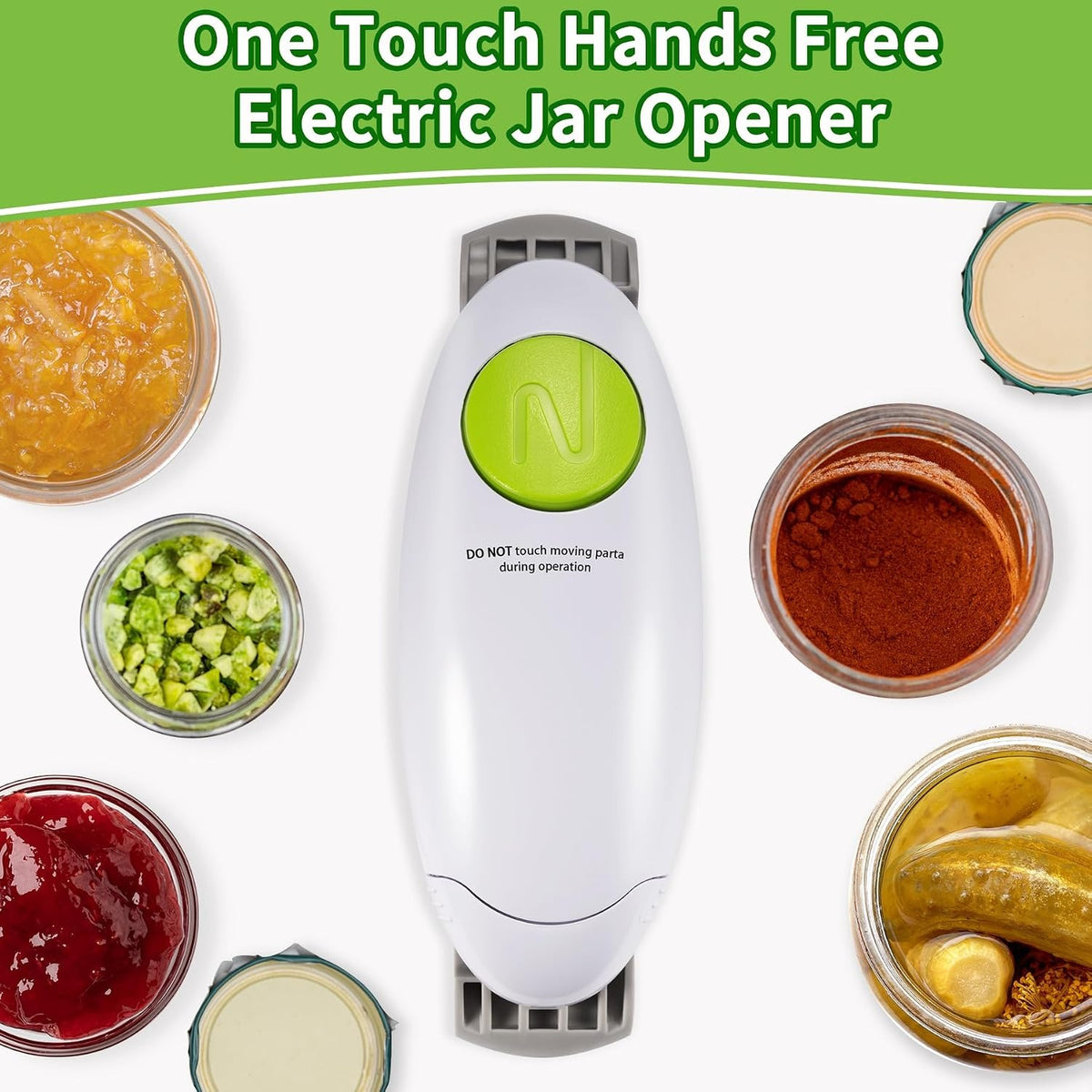 ✨Electric can opener, one-touch automatic can opener