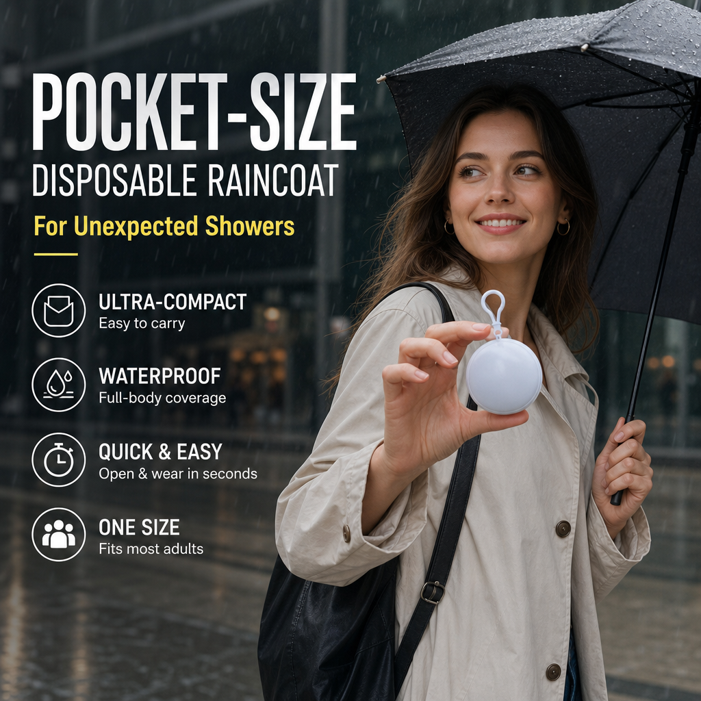 🔥Limited Time Promotion 50% OFF🔥Mini Ball Shape Disposable Raincoat(Buy 1 Get 1 Free)