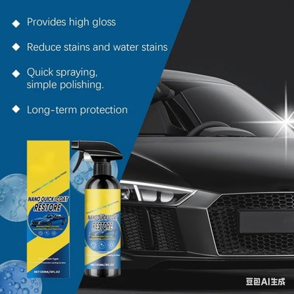 Automotive Nano Coating Repair Agent - With Dust and Water Repellent Properties - Long-lasting and Durable with Gloss, Suitable for Continuous Use