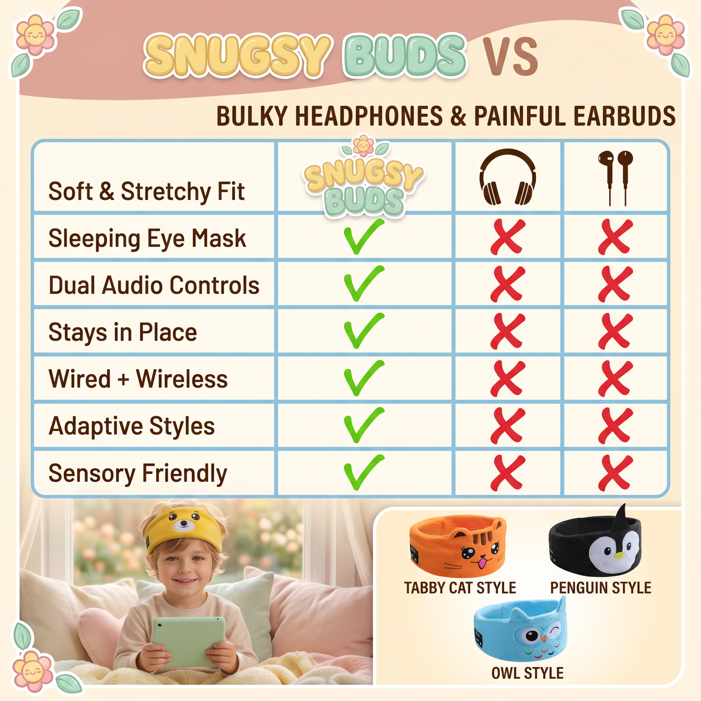 💖25%OFF 💖Kids Animal Sleep Headphones™