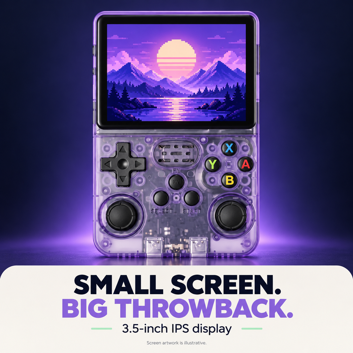 🎮 R36S Retro Handheld Console – 3.5″ IPS Screen & Dual Sticks