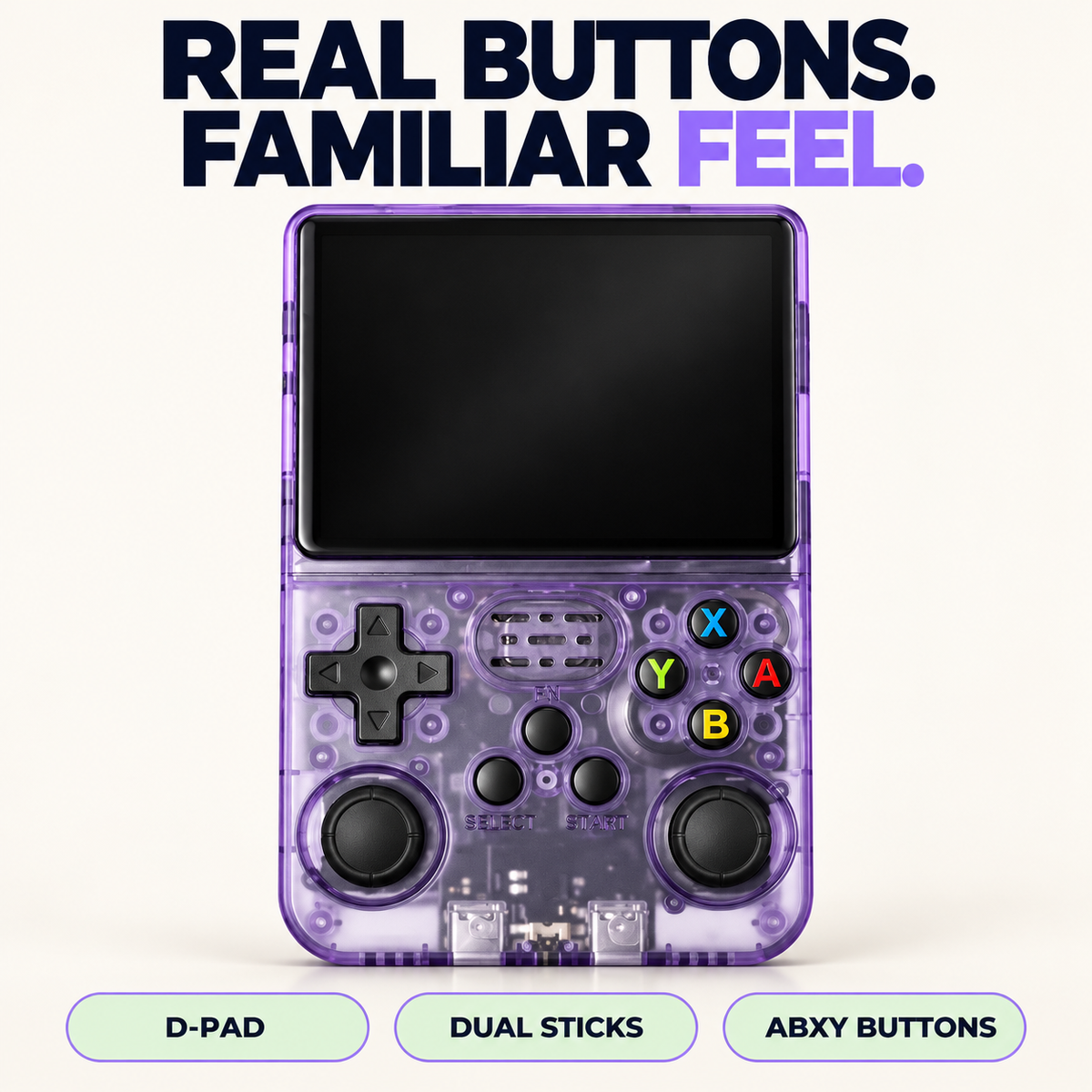 🎮 R36S Retro Handheld Console – 3.5″ IPS Screen & Dual Sticks