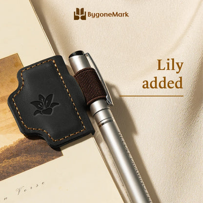LAST DAY 70% OFF - Personalized Magnetic Leather Pen Holder Bookmark