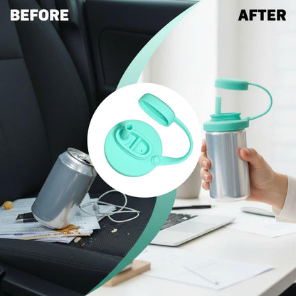 ✨Reusable Can Lid with Straw – Spill-Proof, Fresh-Keep &amp; Eco-Friendly for Daily &amp; Outdoor Drinks
