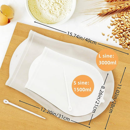 🥖 No More Sticky Hands! 3-in-1 Silicone Dough Kneading Bag – Mix, Knead & Proof Without The Mess