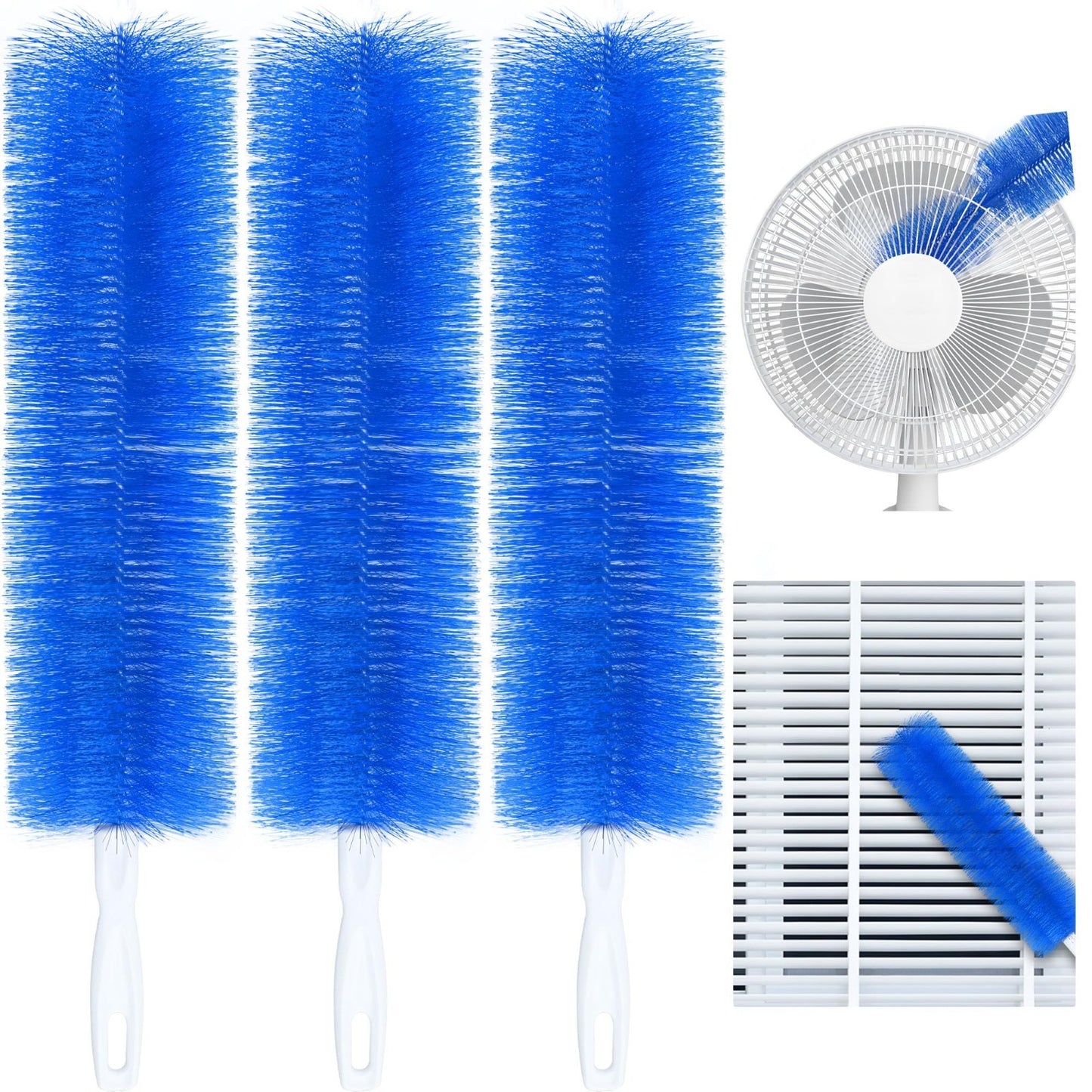 🏅Bendable Fan Cleaning Brush – Reusable Microfiber Duster for Fans&Curtain