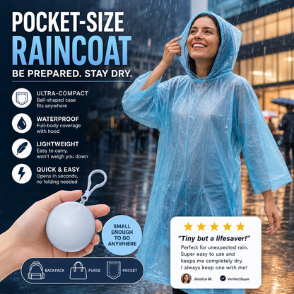 🔥Limited Time Promotion 50% OFF🔥Mini Ball Shape Disposable Raincoat(Buy 1 Get 1 Free)