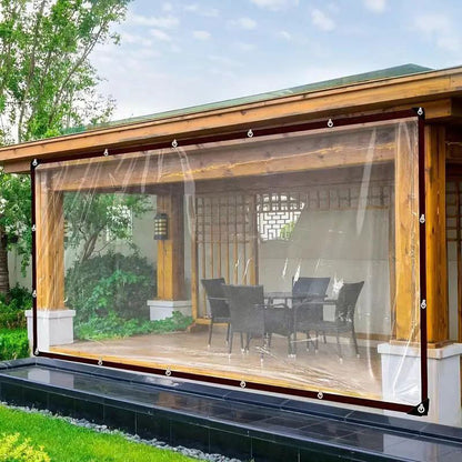 ⏰ Sturdy & Transparent Waterproof Tarpaulin | UV-resistant, tear-resistant and perfect for garden, balcony, car and outdoor protection 🌧️🛡️