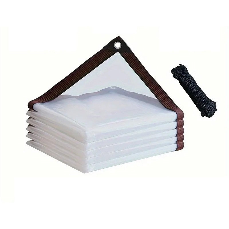 ⏰ Sturdy & Transparent Waterproof Tarpaulin | UV-resistant, tear-resistant and perfect for garden, balcony, car and outdoor protection 🌧️🛡️