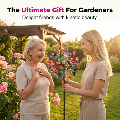 🌸Spring Sale 50% OFF🌬️🎡 Solar-Powered Wind Spinner for Garden