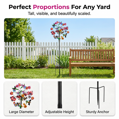 🌸Spring Sale 50% OFF🌬️🎡 Solar-Powered Wind Spinner for Garden