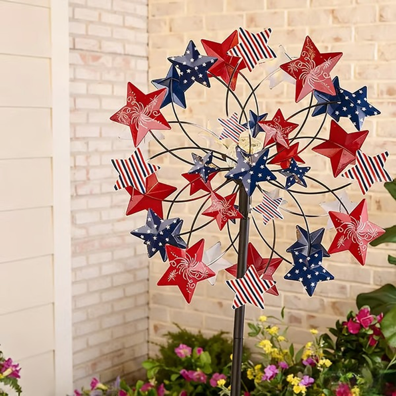 🌸Spring Sale 50% OFF🌬️🎡 Solar-Powered Wind Spinner for Garden