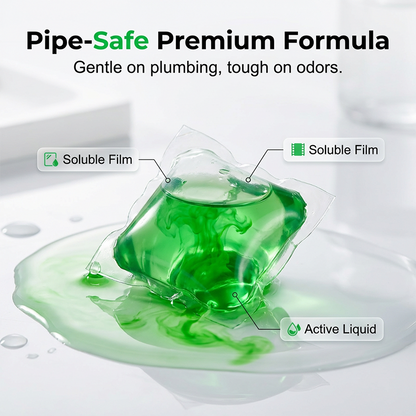 💧Drain Deodorizer Pods – Bio‑enzyme formula neutralizes smells at the source