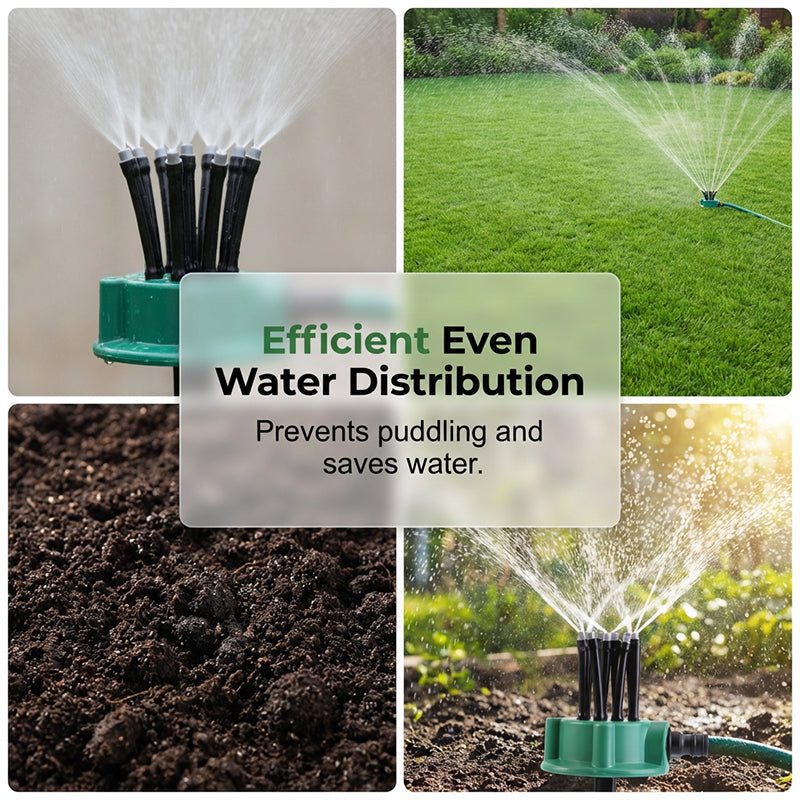💧360° Multi-Directional Lawn Sprinkler💧Precision Garden Irrigation with Flexible Spray Nozzles🌱